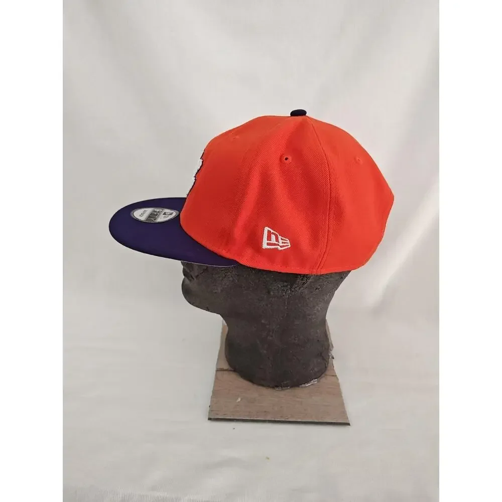 Clemson Tigers Hat Men's Adjustable Orange Purple Paw‎ 59Fifty Snapback Cap